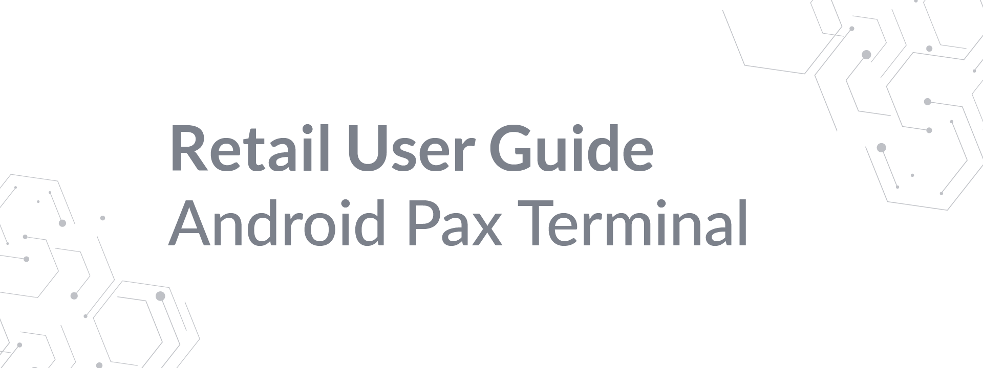 Android Pax Terminal Restaurant Banner