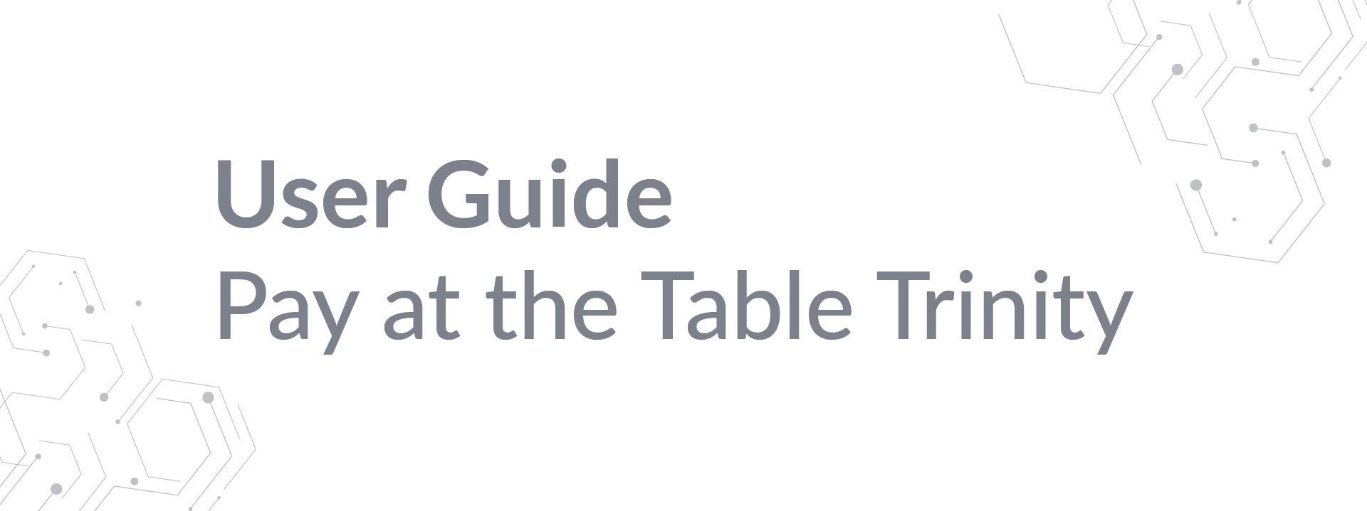 Pay at table trinity banner